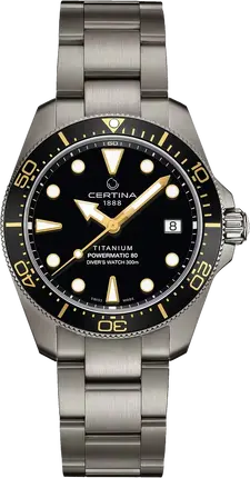Годинник Certina DS Action Diver 38mm Powermatic 80 C048.807.44